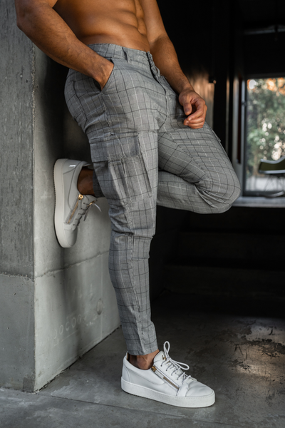 THE TAYLOR CARGO PANTS - GREY - ICON. AMSTERDAM