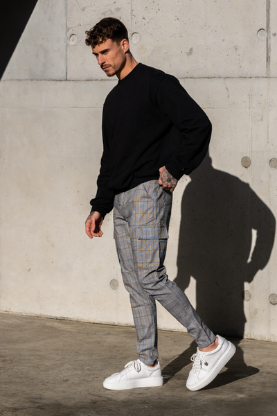 THE TAYLOR CARGO PANTS - GREY - ICON. AMSTERDAM