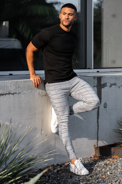 THE PLATA TROUSERS - GREY - ICON. AMSTERDAM