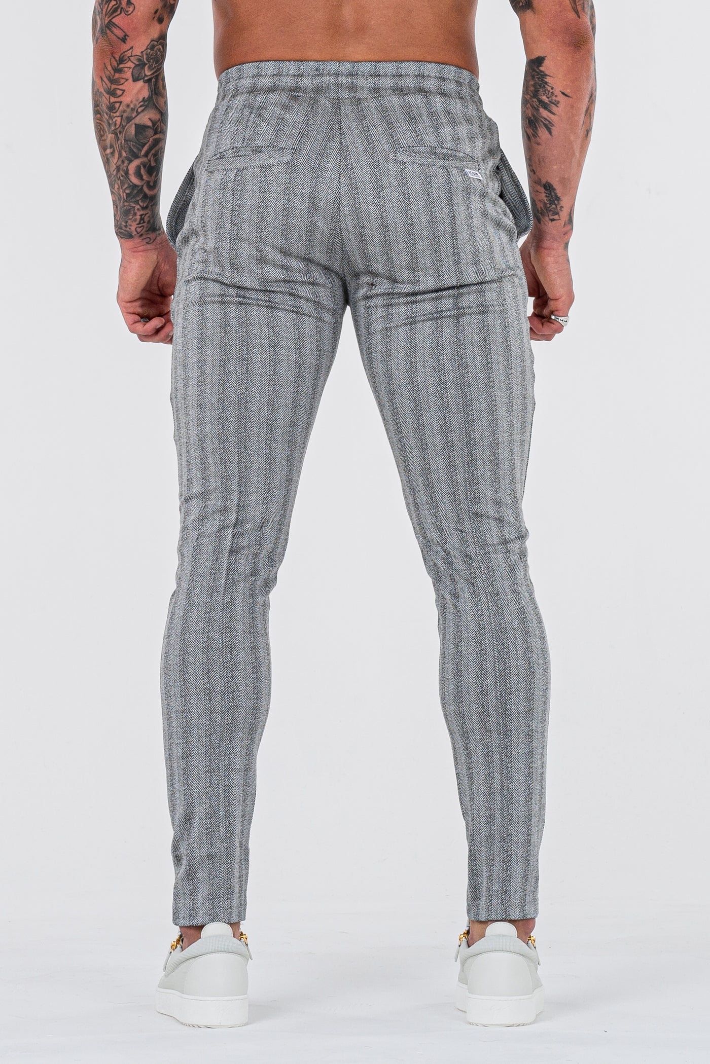 THE JACQUARD TROUSERS - GREY | ICON. AMSTERDAM