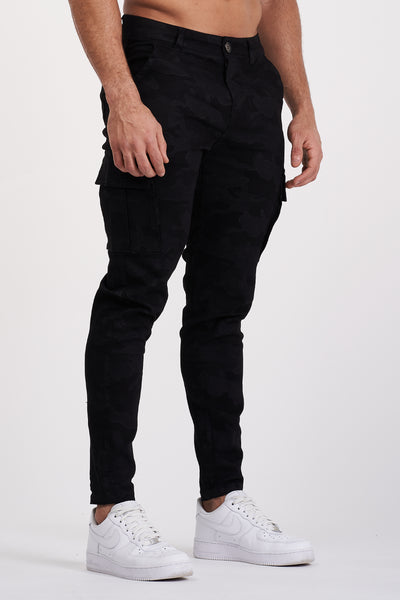 THE TAYLOR CARGO PANTS - BLACK - ICON. AMSTERDAM