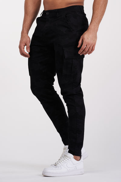 THE TAYLOR CARGO PANTS - BLACK - ICON. AMSTERDAM