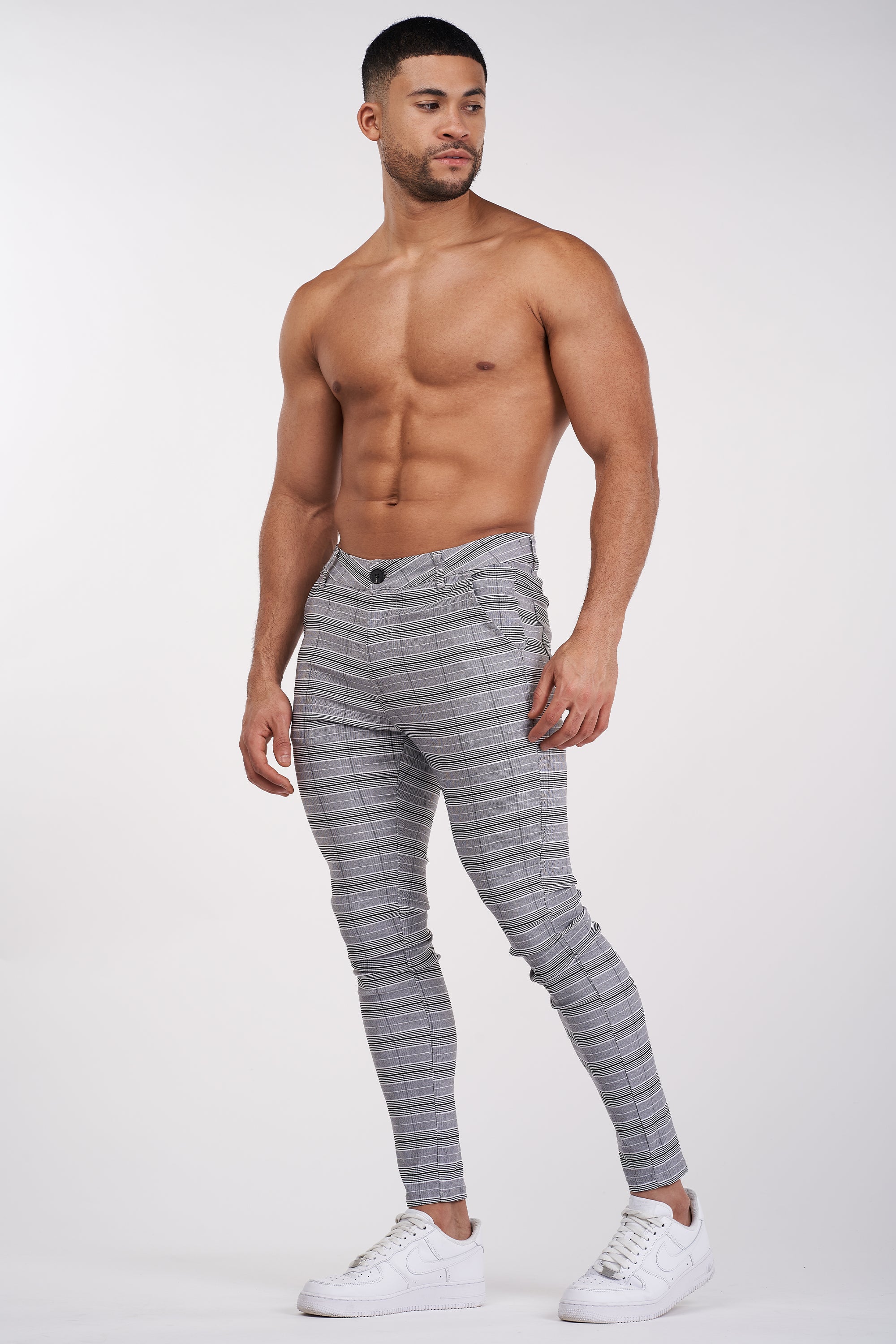 THE PLATA TROUSERS - GREY - ICON. AMSTERDAM