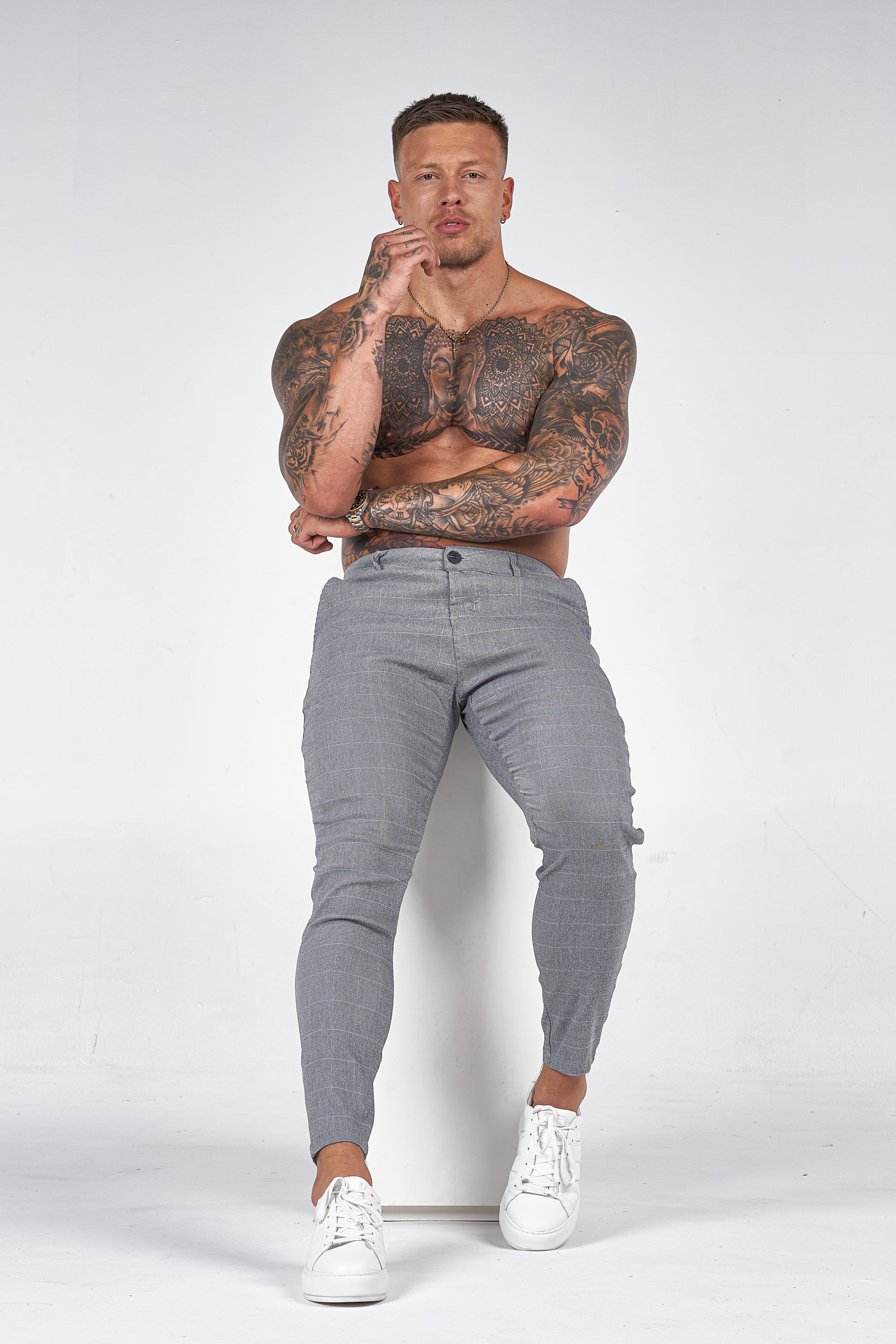 THE SIENA TROUSERS - GREY - ICON. AMSTERDAM
