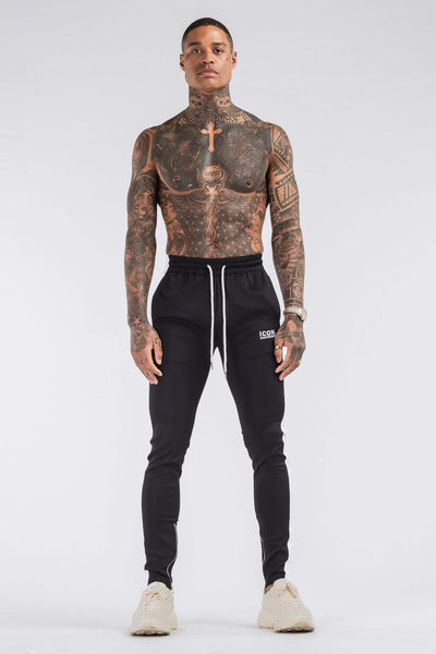 THE ICONIC TRACK PANTS - BLACK - ICON. AMSTERDAM